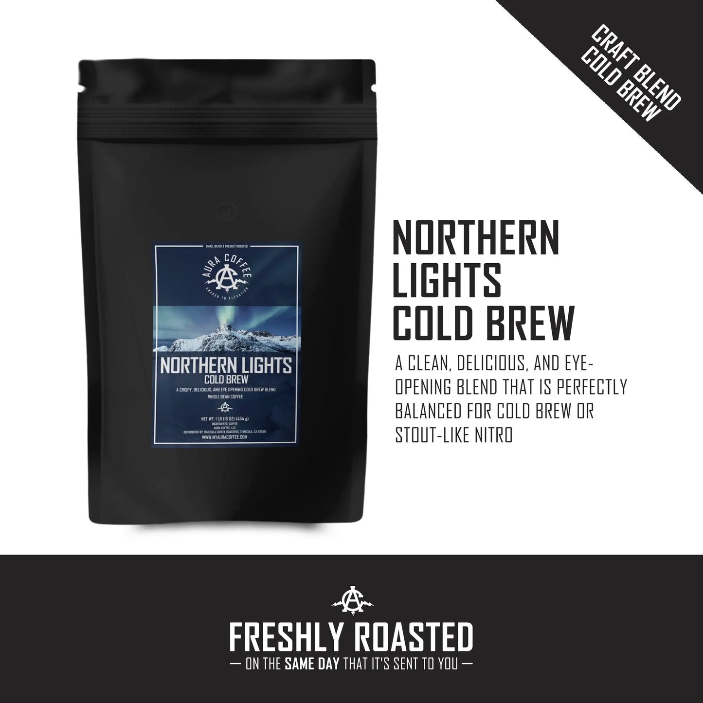Northern Lights Cold Brew - Medium Roast - Aura Coffee