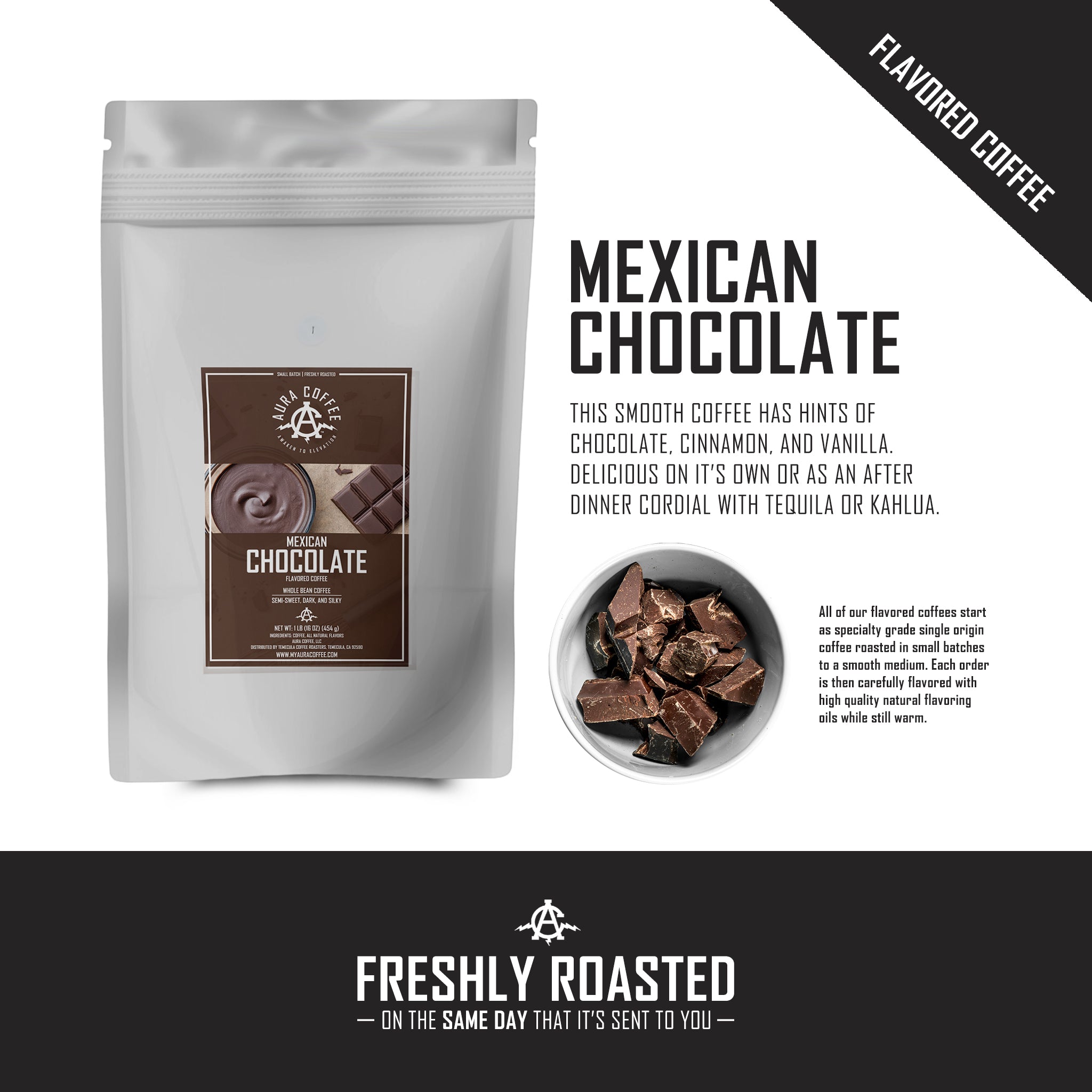 Mexican Chocolate Coffee - Smooth Blend with Chocolate