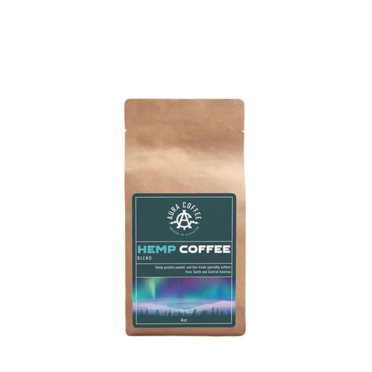 Hemp Coffee Blend - Medium Roast 4oz - Aura Coffee